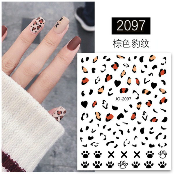 Wholesale Leopard Print Resin Nail Enhancement