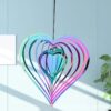 Wholesale Love 3D Rotating Stainless Steel Wind Chime
