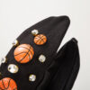 Wholesale Sports Style Basketball Football Baseball Fabric Diamond Headband