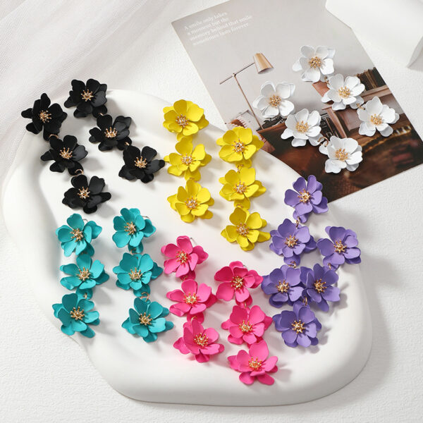 O1CN01bcNvGJ21msRtMlL7P_1121057028-0-cib Wholesale Dopamine Flower Earrings