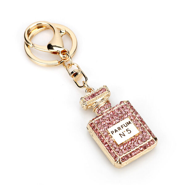 O1CN01bcYB6R1yypkyICZ4T_2211270936648-0-cib-1 Wholesale Rhinestone Car Full Diamond Perfume Bottle Pendant Alloy Keychain