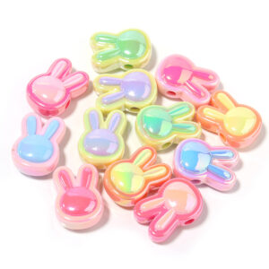 Coated rabbit (10/bag) / Random color mixing, size on the details page