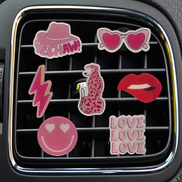 Wholesale Pink Acrylic Car Aromatherapy Clip