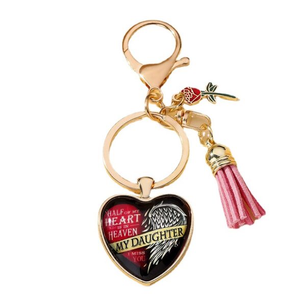 O1CN01bdNuQN1Bs2pLTVIvQ_0-0-cib Wholesale Mother's Day Father's Day Heart Alloy Pendant Creative Keychain