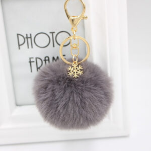 Dark gray / Gold key chain