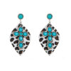 O1CN01bfrPnS2LDsVrQ32Iq_2206398079659-0-cib Wholesale Vintage Western Leopard Print Inlaid Turquoise Leather Earrings