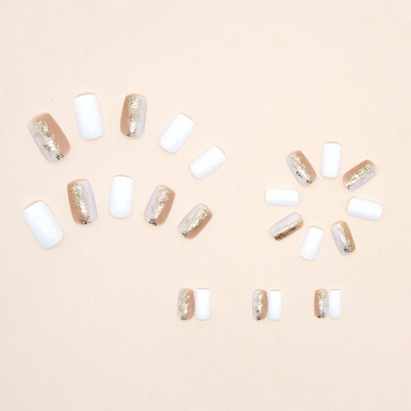 Wholesale Plastic Shiny Platinum Square False Nails