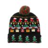 Wholesale Jacquard LED Christmas Knitted Beanie