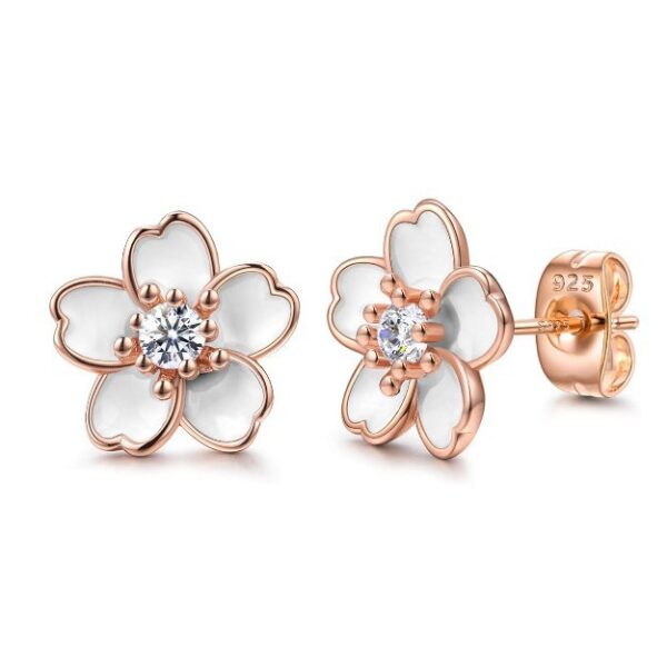 O1CN01bgVucG1Sgun0la0ix_2217714512277-0-cib Wholesale Cute and Versatile Multi-color Cherry Blossom Earrings