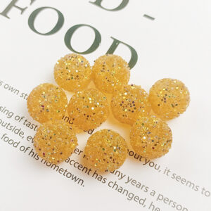 C19 golden transparent yellow-Jg126 / 16MM straight hole