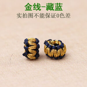 Section 19-Gold Thread-Navy Blue / New Flat Junction Coil