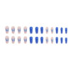 Wholesale Blue Butterfly Cool Sensation Powder Sheer Nail Stickers