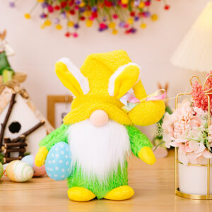 Easter lamp doll yellow hat
