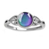 Wholesale Fashion Creative Sweet Style Color Changing Warm Stone Rings