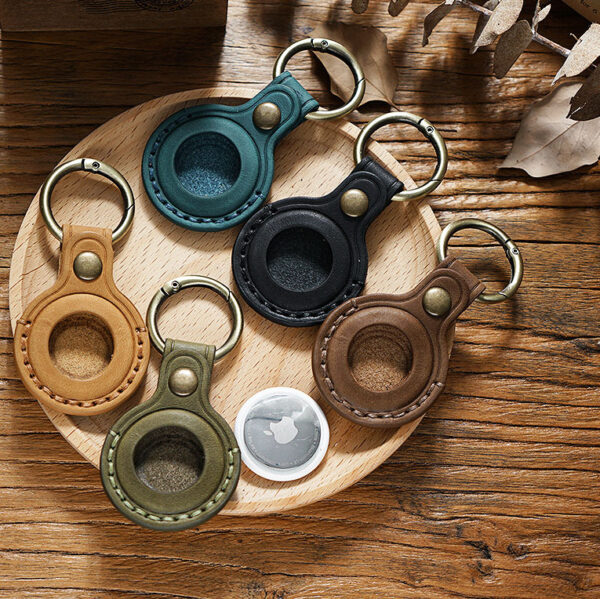 O1CN01bjtzgl1XF2e6F6Jxp_2986102893-0-cib Wholesale for Apple AirTag Anti-loss Protective Case Leather Keychain