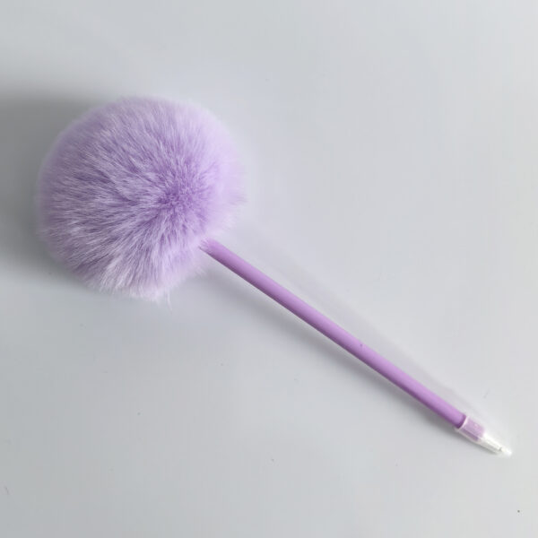 Wholesale Candy Color Hair Ball Pens