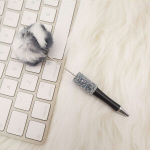 Bullet type 1.0MM black ink / Black and White Leopard (Black Rod)