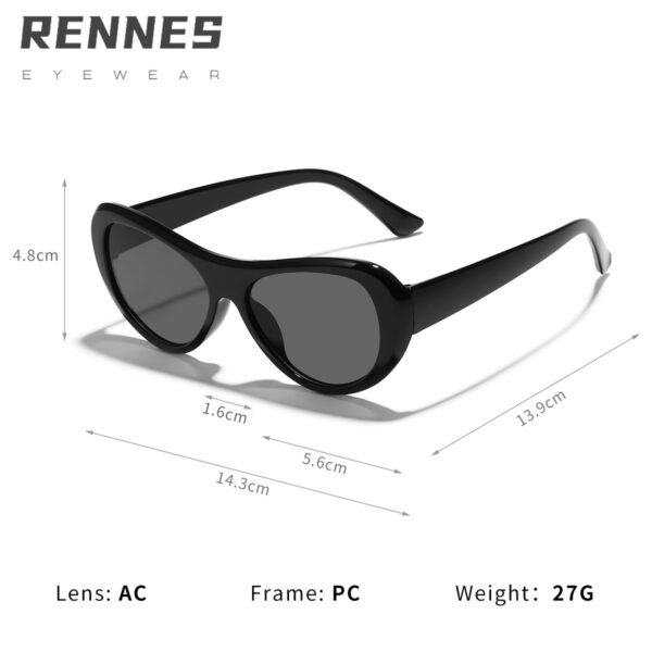 Wholesale PC Y2K Punk Futuristic Oval Big Frame Sunglasses