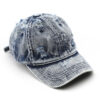 Wholesale Cotton Washed Distressed Denim Baseball Cap