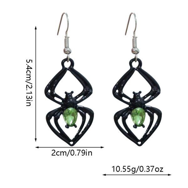 Wholesale Retro Halloween Exaggerated Hollow Spider Earrings