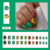Wholesale Cute Drawing Flowers Solid Color Nail Stickers
