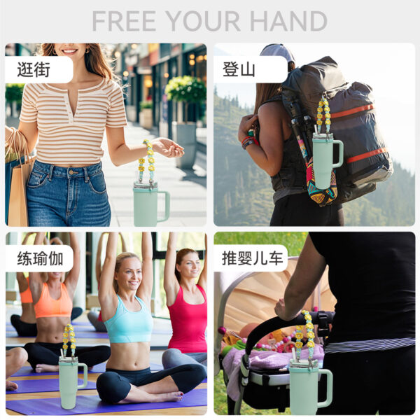 Wholesale Bohemian Pendant Daisy Cute Flower Water Cup Accessories