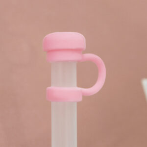 Dark pink mushroom head 10mm / 10mm straw cap [without straw]]