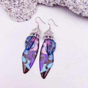 Blue painted-silver foil