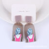 Wholesale Beauty Avatar Simple Acrylic Earrings