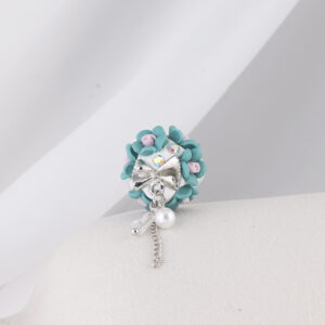 Peacock blue flowers