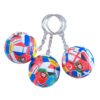 Wholesale Soccer Country Flag PVC Keychains