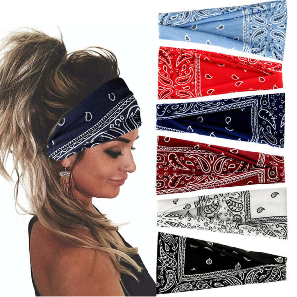 Wholesale Yoga Printed Bohemian Stretch Headband
