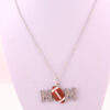 Wholesale Mother's Day Rugby Letter Crystal Necklace