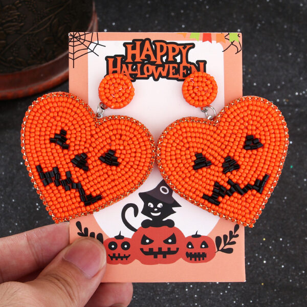 O1CN01btjZZ01TQG1IVi5XS_2207499512376-0-cib Wholesale Halloween Vintage Witch Hat Black Cat Demon Pumpkin Bat Beaded Earrings