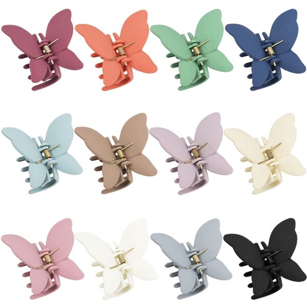 O1CN01buDHAm1o0FICNJobZ__2207513365162-0-cib Wholesale Butterfly Frosted ABS Hair Clips