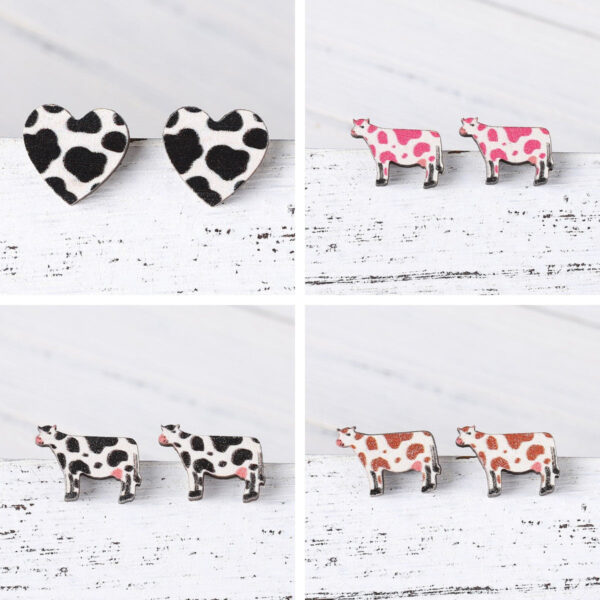 O1CN01buPHiB1ZzPxrZAYRk__2214986983265-0-cib Wholesale Cow Wood Stud Earrings
