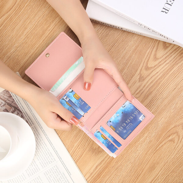 Wholesale Multi-card Slot Short Mini PU Leather Coin Purse