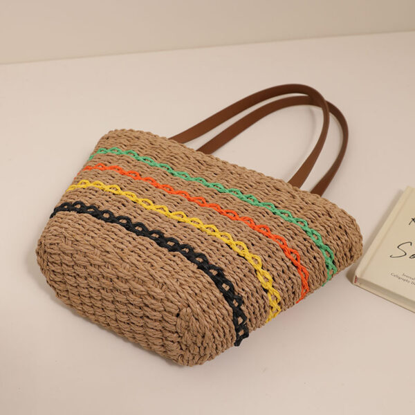 O1CN01byYDaN1bcB6M7Jqbk_1089503485-0-cib Wholesale Colorful Striped Straw Bag Beach Bag