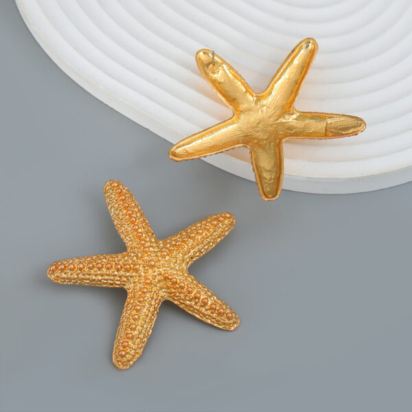 Wholesale Starfish Alloy Earrings
