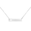 Wholesale Valentine's Day Stainless Steel Rectangular Hollow Heart Necklaces