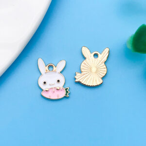 1 piece 11x15mm oil dripping white radish rabbit-17506-0.9g