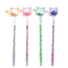Wholesale Plastic Cat Sequin Ballpoint Pen
