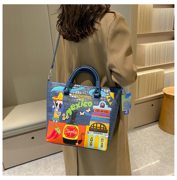 O1CN01c2WDKF1QUt2Idq74m_2214274131980-0-cib Wholesale PU Mexican Theme Embroidery Large Capacity Casual Shoulder Bag