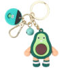Wholesale PVC Avocado Orange Lemon Keychain