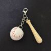 Wholesale PU Baseball Keychains