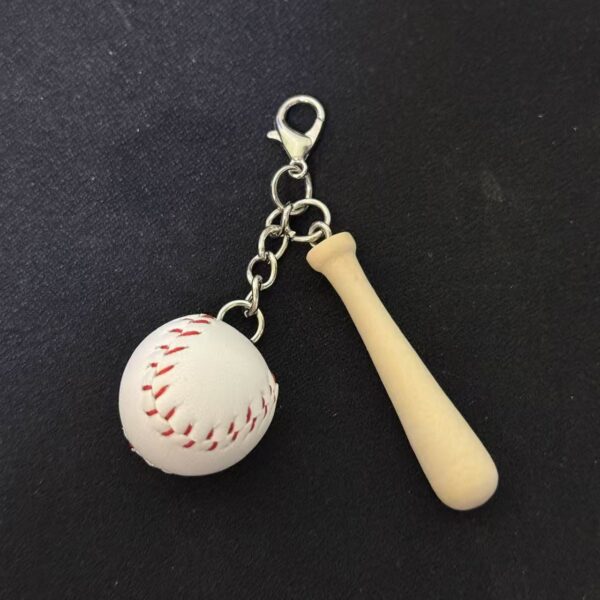 Wholesale PU Baseball Keychains