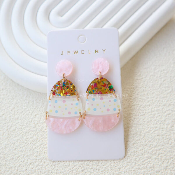 Wholesale Easter Acrylic Egg Earrings