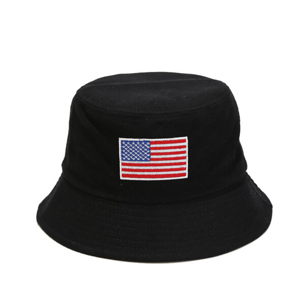 Wholesale Polyester American Flag Embroidered Bucket Hat