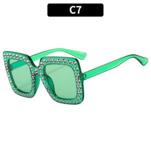 C7-transparent green frame Green piece