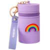 Wholesale Mini Portable Silicone Bucket Storage Bag Coin Purse Keychain